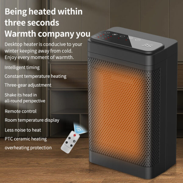 New Electric Heater Desktop Mini Household Fast Heat Mute - Image 9