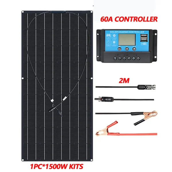 1500W3000WSolar Panel1000W2000W Solar High Efficiency Portable Power Bank Flexible Charging Outdoor Solar Cells For Home/Camping - Image 10