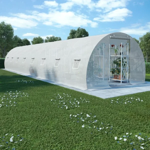 Greenhouse 36 m² 1200x300x200x cm, winter-resistant Polytunnel garden greenhouse for garden shelter