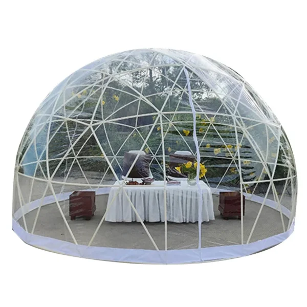 Transparent Spherical Camping Tent, Dome Tent, Starry Sky Tent, Dome, Net, Red, Camp Room, 3.6m Diameter - Image 4