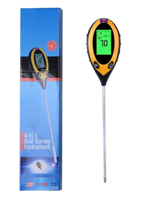 Soil PH Meter Tester Soil Tester PH Moisture meter Temperature Sunlight Intensity measurement Analysis Soil Acidity Test 4 in 1 - Image 12