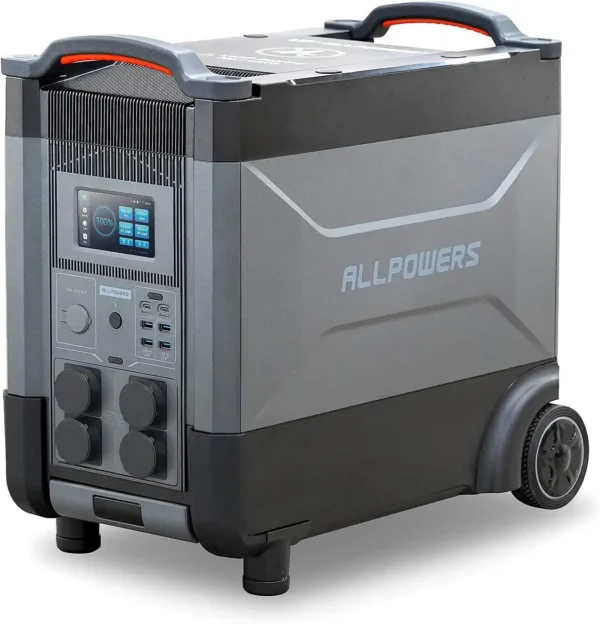 ALLPOWERS Solar Generator R4000 with 400W Solar Panel, 4 X 4000W (6000W Surge) AC Outlets, 3600Wh Portable Power Station - Image 7