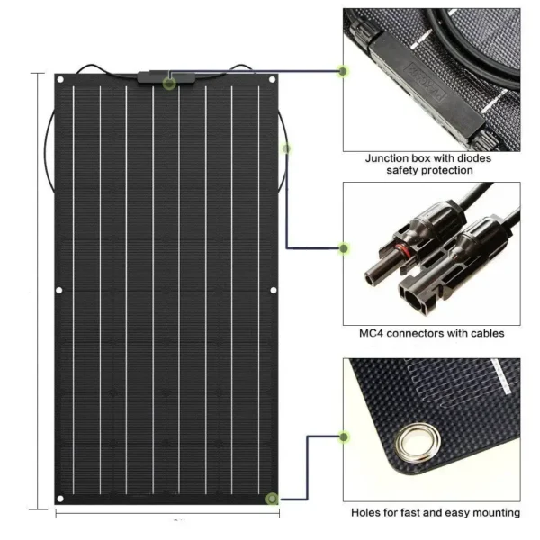 1500W3000WSolar Panel1000W2000W Solar High Efficiency Portable Power Bank Flexible Charging Outdoor Solar Cells For Home/Camping - Image 18