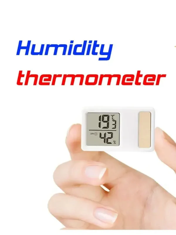 Solar power Temperature and Humidity Meter Mini Portable Humidity Digital Electronic Temperature Detection Meter for Bedroom - Image 3