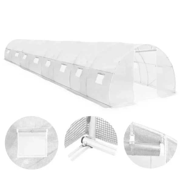 Greenhouse 36 m² 1200x300x200x cm, winter-resistant Polytunnel garden greenhouse for garden shelter - Image 6