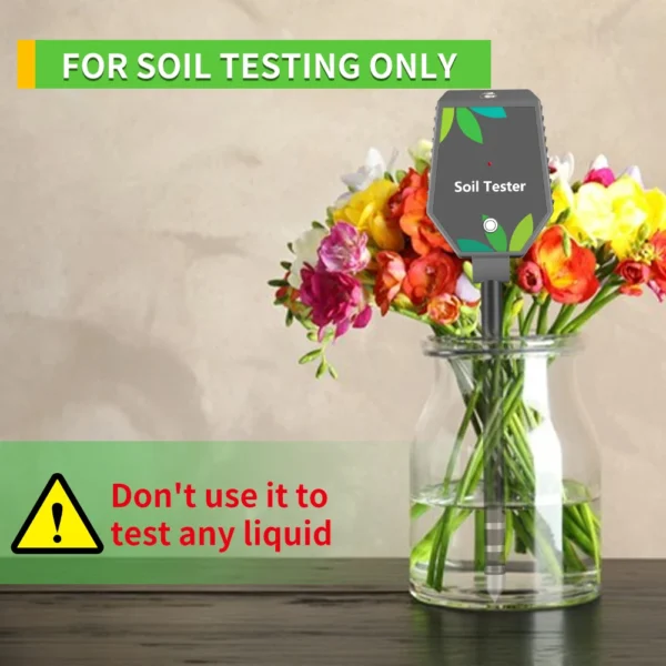 Professional Soil PH Meter 8 in 1 Soil PH EC Fertility Salt Tester Monitor Smart Bluetooth Light Air Humidity Detector for Plant - Image 20