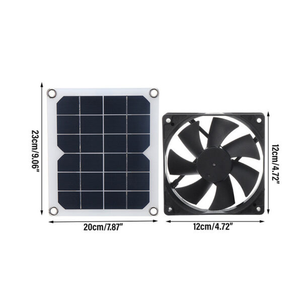 10W Solar Panel For Fan Mini Fan Greenhouse Home - Image 3